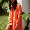 MAKEDA | Button Up Dress