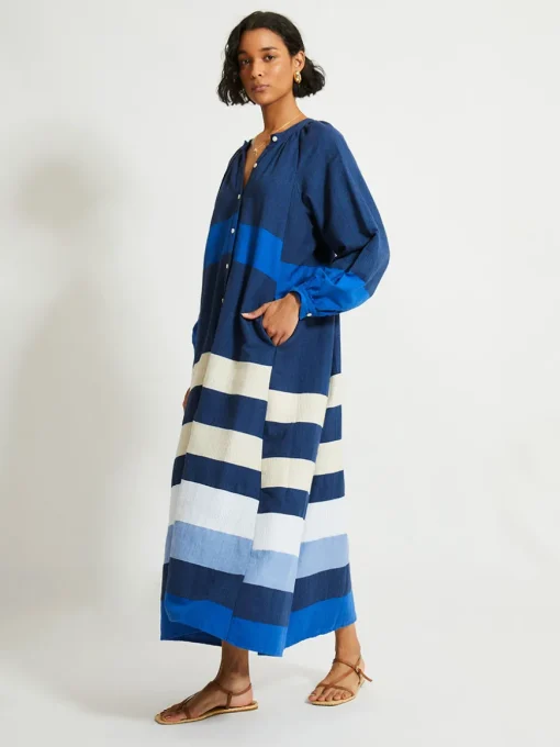 MAKEDA | Button Up Dress