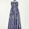 Palm Leaf Cutout Dress