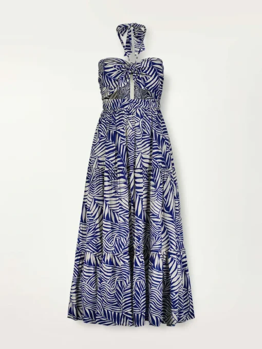 Palm Leaf Cutout Dress
