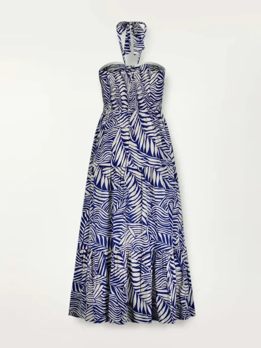 Palm Leaf Cutout Dress